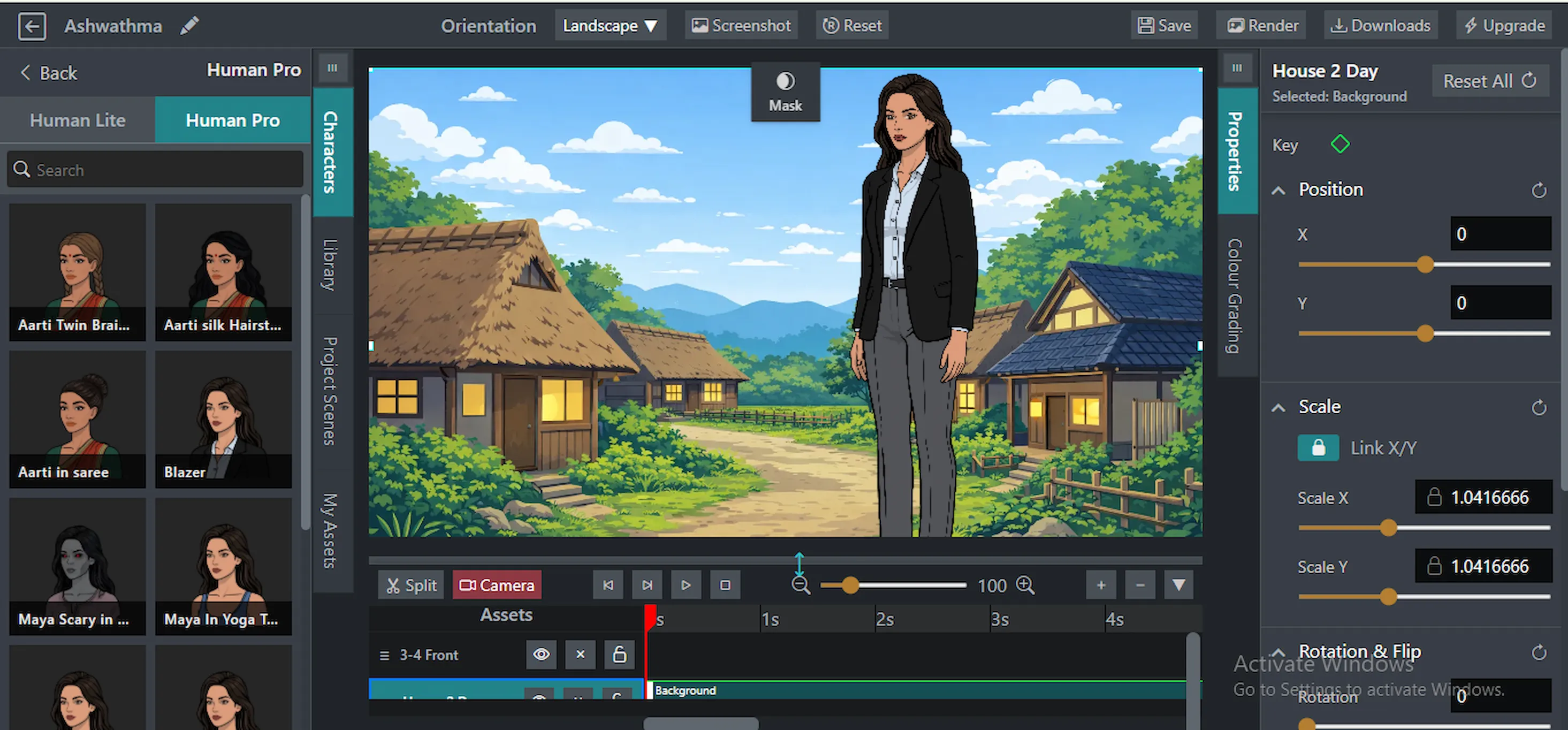 STPro Animation Studio Interface